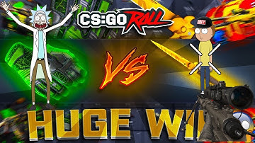 RICK and MORTY on how to WIN ON CSGOROLL! (*COPS CALLED ON THEM*) (*SHOOT OUT*)