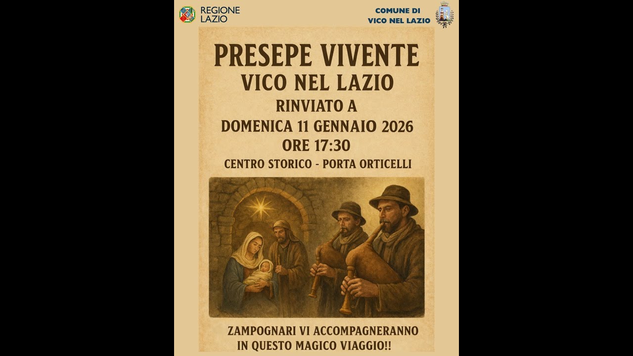 Presepe Vivente 2026 Vico nel Lazio
