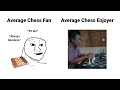 Average chess fan vs average chess enjoyer