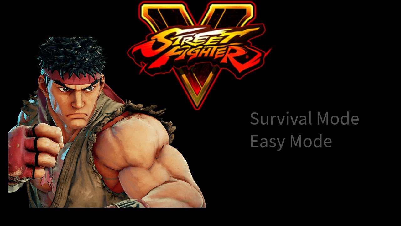 Street Fighter V Ryu Survival Mode (Easy Mode For Color 3) - YouTube