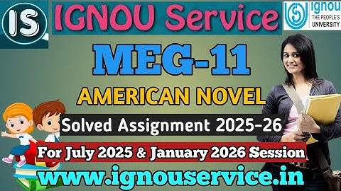 IGNOU MEG-11 Solved Assignments 2025-26 For July 2025 and January 2026 Session