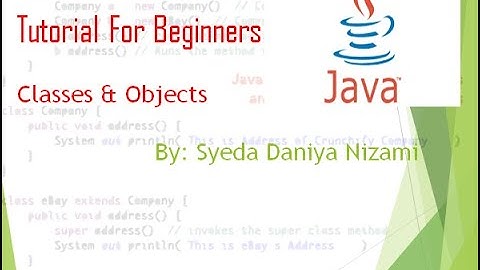 Classes and Objects Java Programming