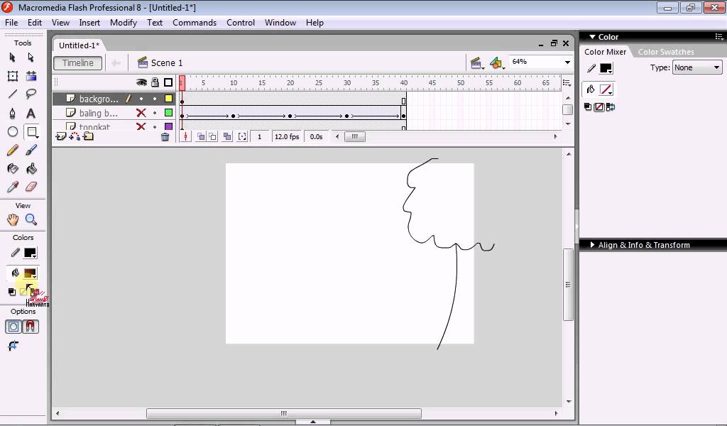 Tutorial membuat  animasi  sederhana di  macromedia  flash  8  