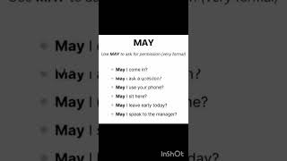 When to Use “May” in English ✅ | English Speaking Tips