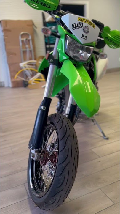 Klx250s I’m moto trim #supermoto #kawasaki #klx250 #motolife