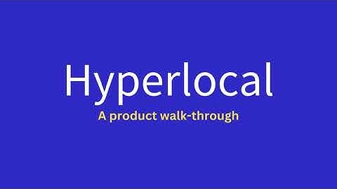 Hyperlocal by OnlineSales.ai: Quick Platform Walkthrough
