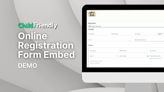 Online Registration Form Embed - Demo