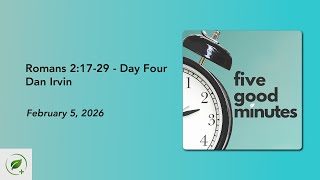 Romans 2:17-29 - Day Four | Five Good Minutes