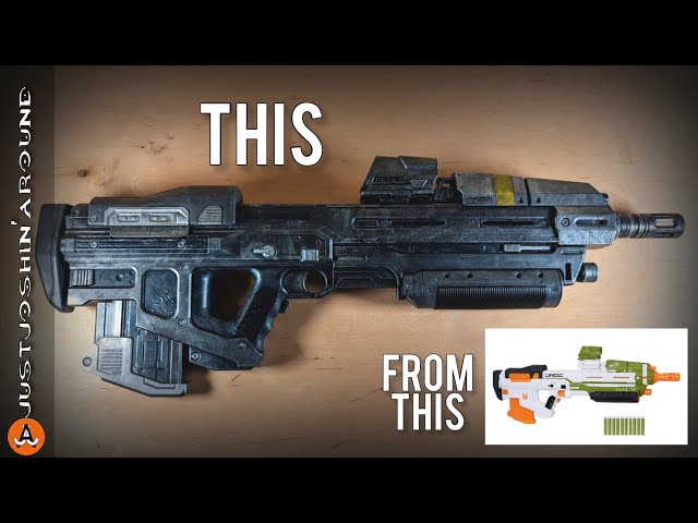 One Day Build: Halo Nerf Dart Blaster Re-Paint Transformation