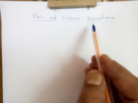 Math Senthil - X - chapter 3 - video 1