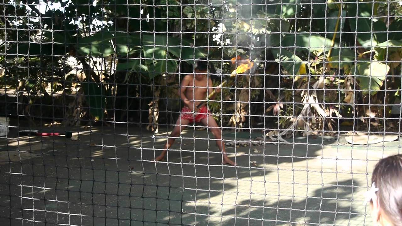 Polynesian Cultural Center. Fire Dancing.