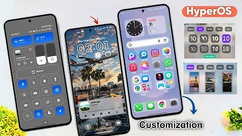 iOS 1Theme For HyperOS 2.0 & 2.1&1 Customisation - Dynamic Island & Depths & Control Center 💣