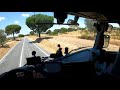 POV Driving Renault T480 in Portugal roads Cockpit view 4K - Part 2