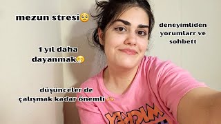 mezun psikolojisi üzerine sohbet ediyoruzz! | stres,çevre baskisi,düşünceler...🥺