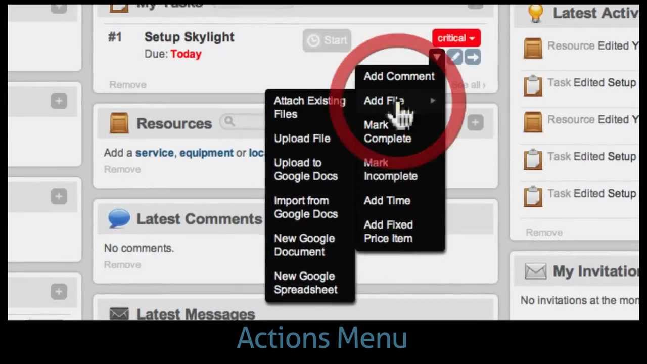 Getting around Skylightit.com -  Project management & Team Collaboration