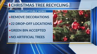 Christmas tree recycling in Kern County