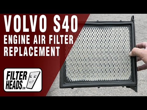 How to Replace Engine Air Filter 2007 Volvo S40 L5 2.4L