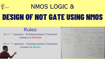 NMOS Logic & Design of NOT gate using NMOS Logic || VLSI Design || Learn Thought || S Vijay Murugan