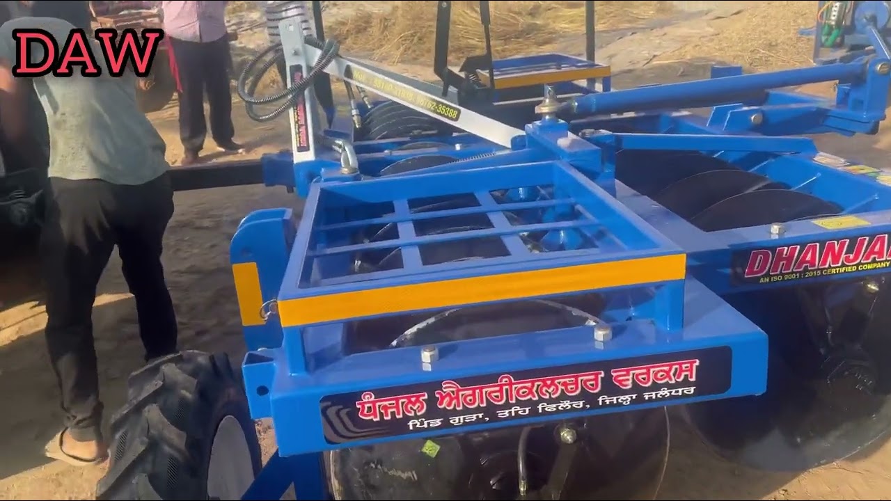 28 disc harrow testing by Dhanjal agriculture works gura deliver to Ludhiana