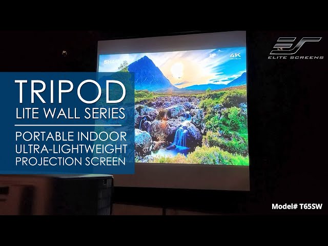 ✅ Elite Screens Tripod Lite Wall 2-in-1 design, Ultra-lightweight Portable Projector Screen