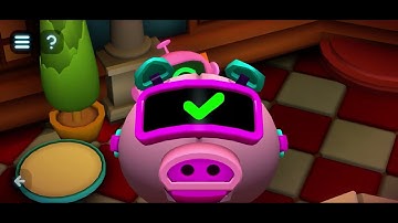 Tiny Robots Portal Escape. Mansion Mayhem. 3 Stars Walkthrough.