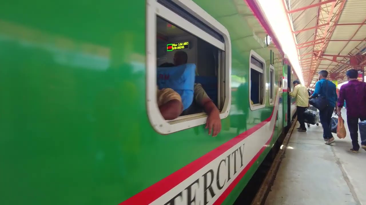 Chittagong to Cumilla - Journey by Train Godhuli Express - ASMR