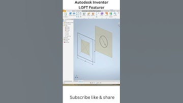 Loft Command in AUTODESK INVENTOR #autodeskinventor #autodesk #inventor