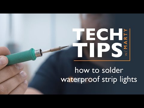 How To Solder A Waterproof LED Strip Light