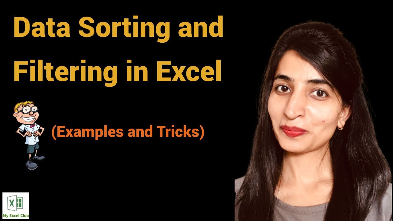 MS Excel - Data Sorting and Filtering - YouTube