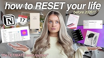 DECEMBER RESET ROUTINE! (how to IMPROVE your life before 2026) 💕🧼 | cleaning, goals, planning, etc ✨
