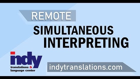 Remote Simultaneous Interpreting