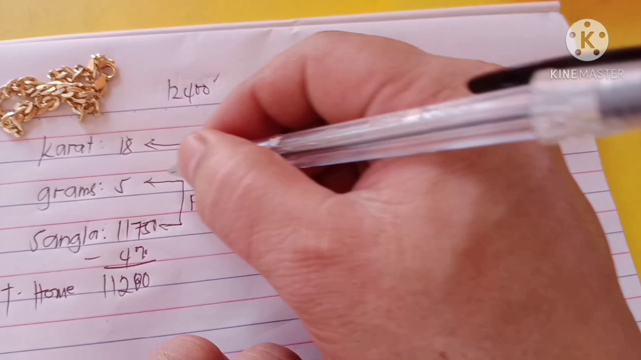 second hand na gold jewelry paano mag compute ng price?