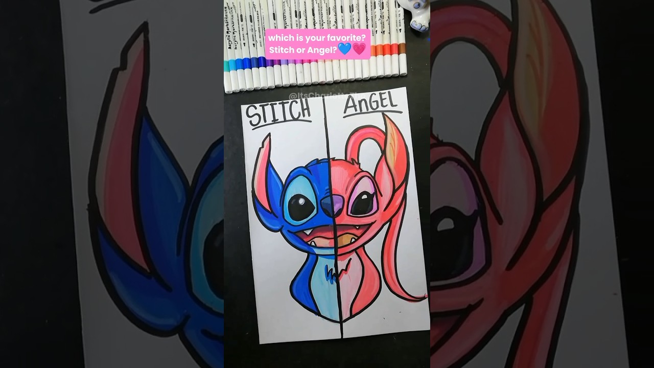 😱STITCH vs ANGEL! which is PRETTIER?🔥 