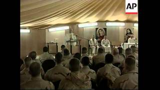 US troops attend mass at Baghdad airport