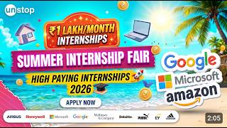 Everyone Can Get Paid Internships || Unstop Summer Internship Program 2026 || Apply Now!!