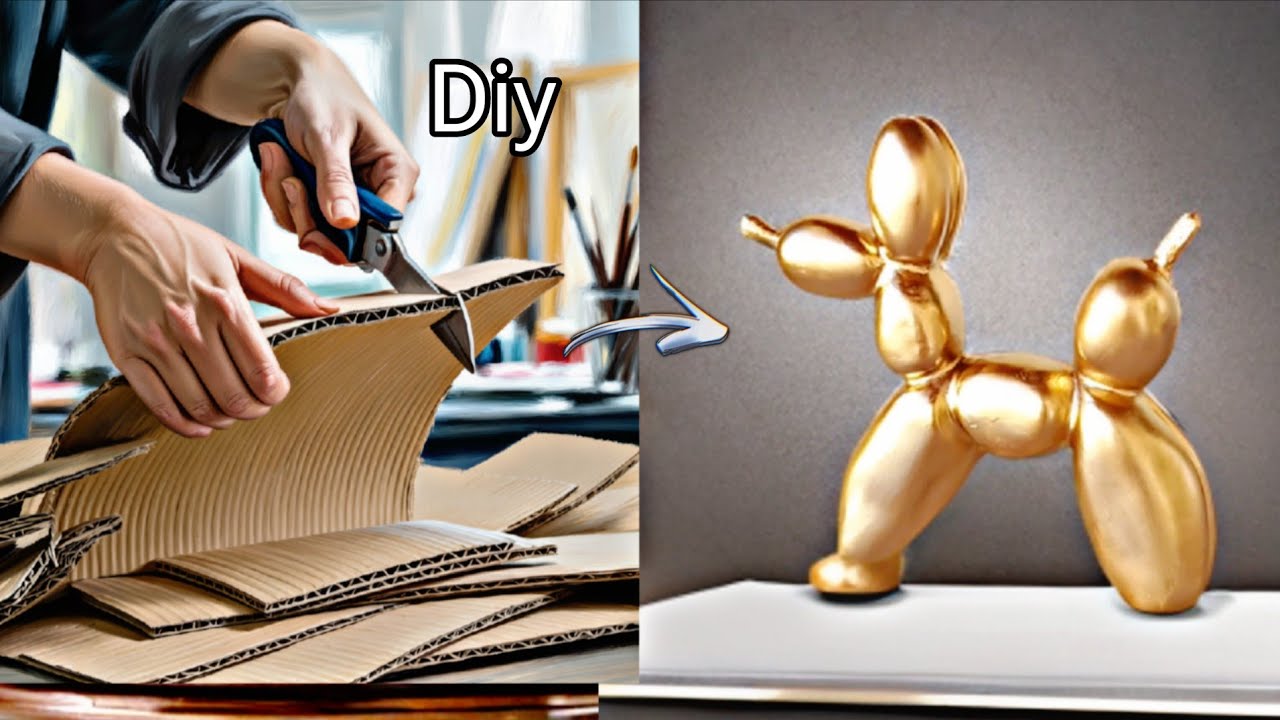 DIY FAÇA VOCÊ MESMO ESSA IDEIA 💡 GENIAL USANDO GESSO PARA DECORAR SUA CASA | ESCULTURA DECORATIVA
