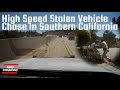 High Speed Stolen Vehicle Chase In Southern California