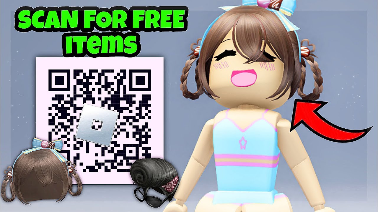 USE QR CODE FOR FREE HAIR & ITEMS! ROBLOX