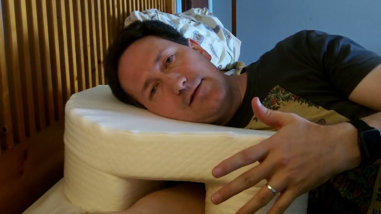 Review: JZHLLA large side sleep memory foam pillow with arm hole