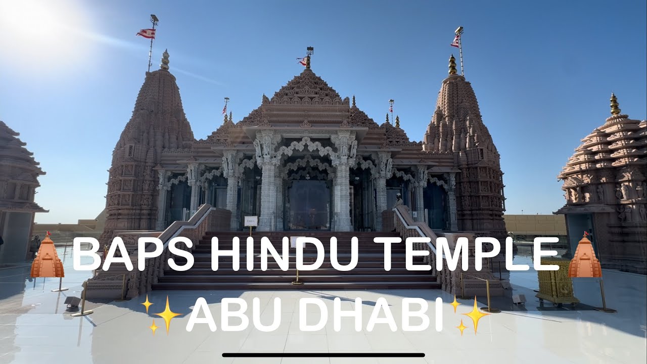 ABU DHABI ka Pehla #hindu #mandir 🛕 BAPS HINDU TEMPLE #travelvlog #hindivlog #2026 #desivlog #viral