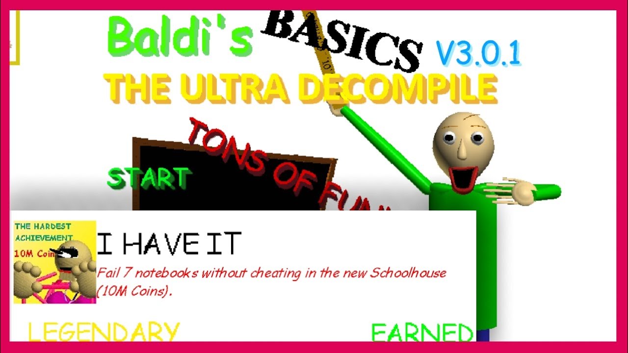 Baldi's Basics The Ultra Decompile | Grand Opening [Wrong Answers] My route | v3.0.1