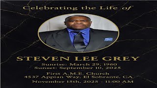 Homegoing Celebration For Steven Lee Grey