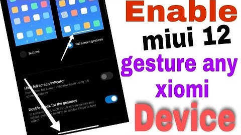 how to enable android 10 an miui 12 gestures in any xiaomi,redmi,Poco device  । 100% working