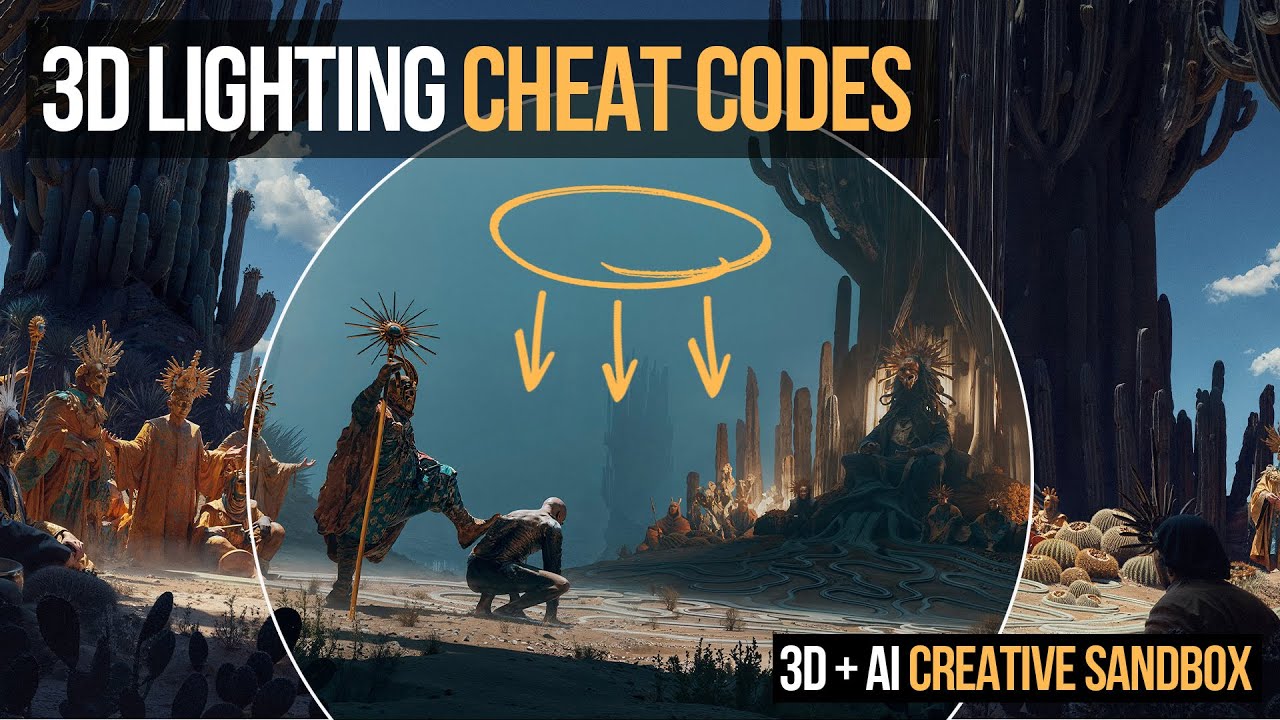 3D Lighting CHEAT CODES | 3D+AI Sandbox Ep. 4