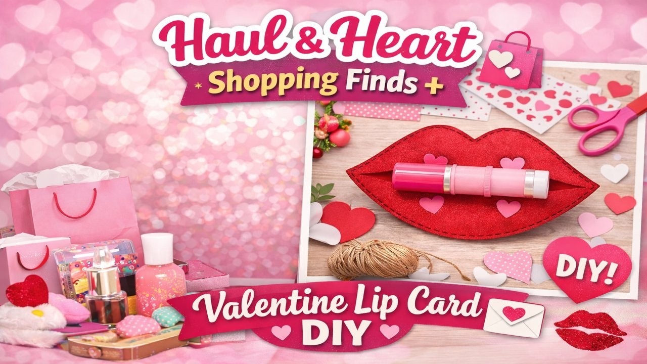 Haul & Heart: Shopping Finds + Valentine Lip Card DIY