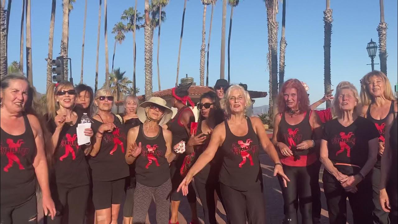 Thriller Zombies singing happy birthday to Shirley Skinner on her 106th