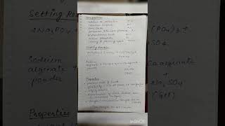 Impression material dental material notes (BDS 2 year )