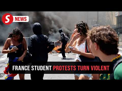Students are in 'state of anxiety,' teacher says as protests spark clashes