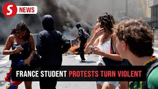Students are in 'state of anxiety,' teacher says as protests spark clashes