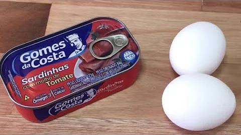 Como esquentar a sardinha de lata?
